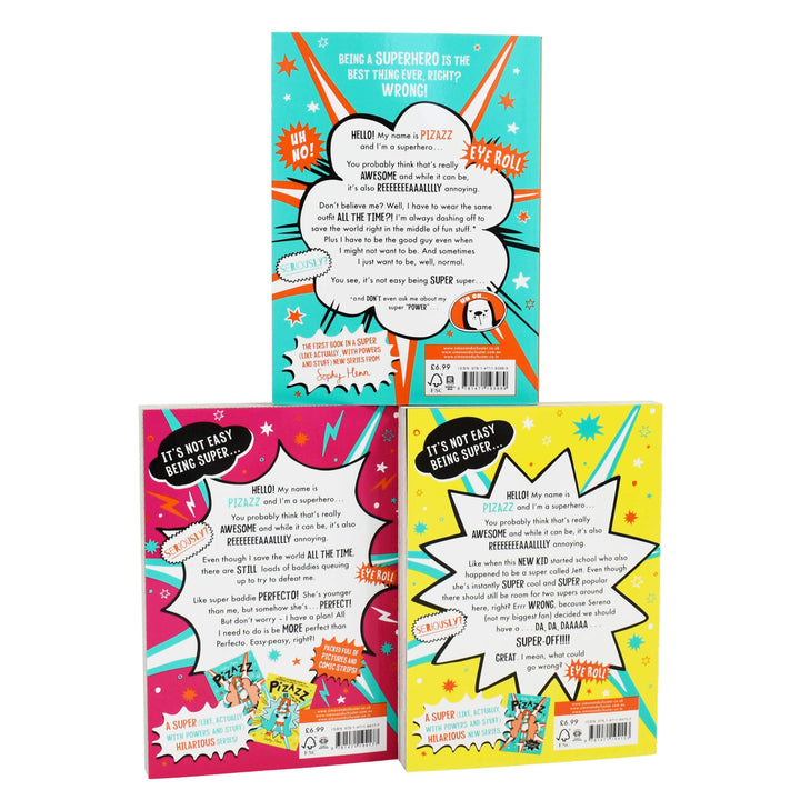 Pizazz 3 Books Set (Perfecto, The New Kid, It's Not Easy Being Super) by Sophy Henn - Ages 7-9 - Paperback 7-9 Simon & Schuster