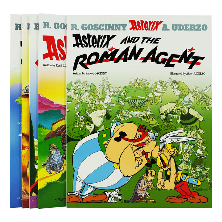 Asterix Series 3 (Book 11-15) by Goscinny & Uderzo: 5 Books Collection Set - Ages 6-11 - Paperback