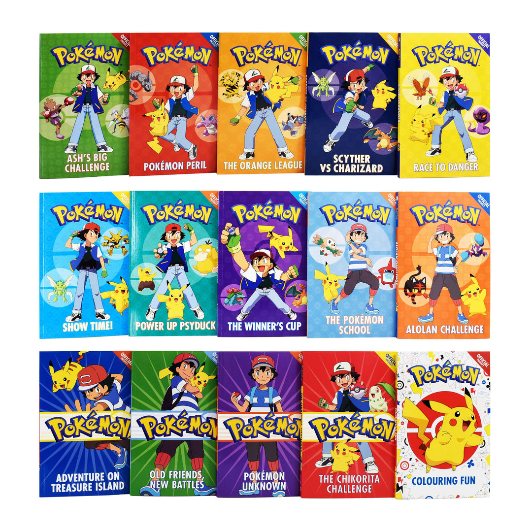 Pokemon Super Collection Series Books 1-15 Box Set By Tracey West - Ages 9-14 - Paperback 9-14 Orchard Books