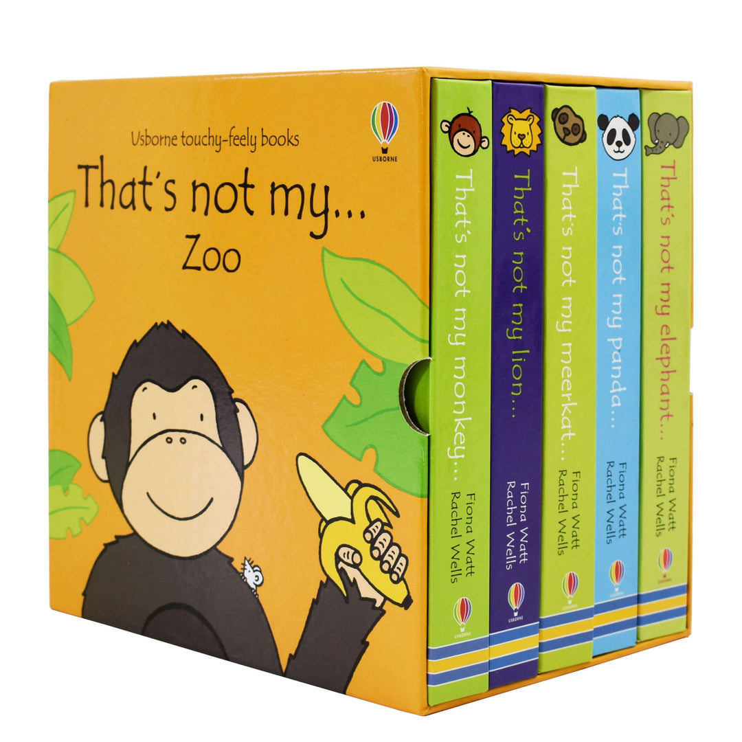 That's Not My... Zoo Boxed Set (Usborne Touchy-Feely Books) 5Books - By Fiona Watt, Rachel Wells - Ages 0-5 - Hardback 0-5 Usborne