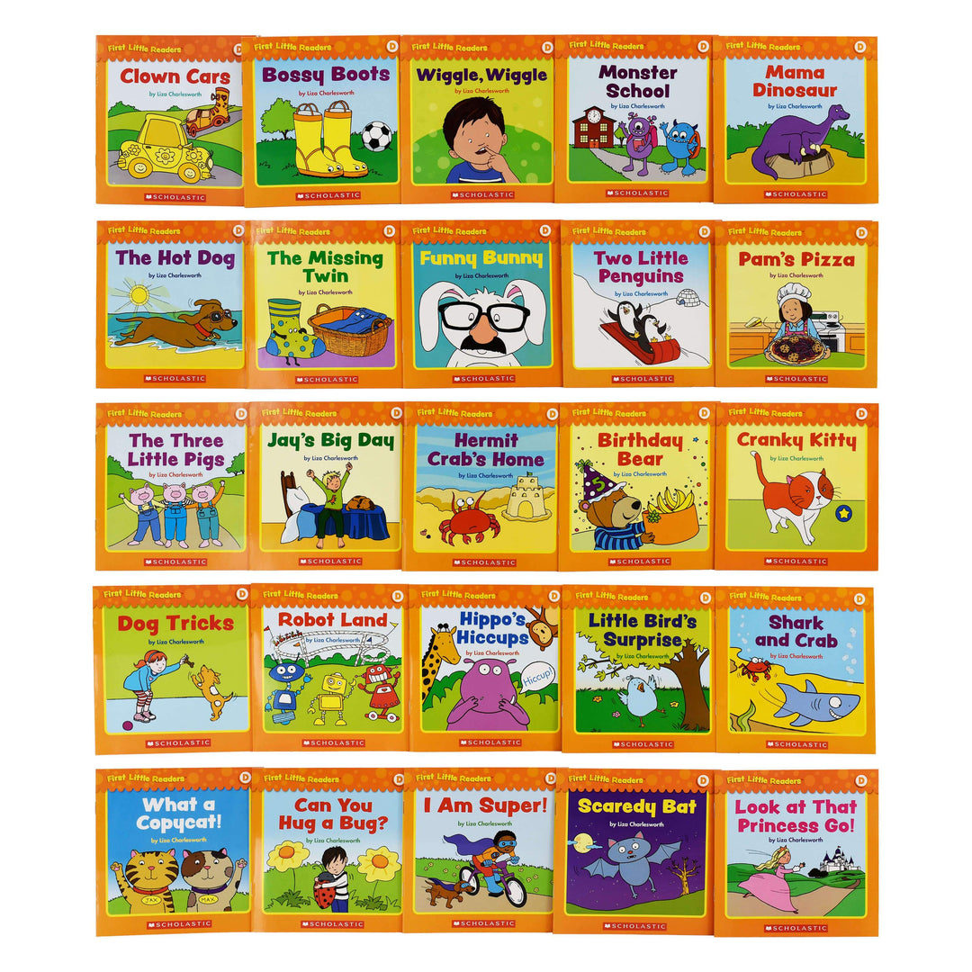 First Little Readers: Guided Reading Level - D (Parent Pack) 25 Books Box Set By Liza Charlesworth - Ages 5-7 - Paperback