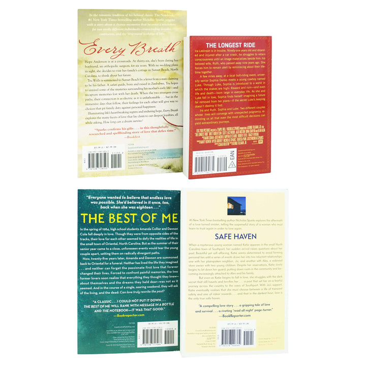 Nicholas Sparks 4 Books Collection Set - Fiction - Paperback