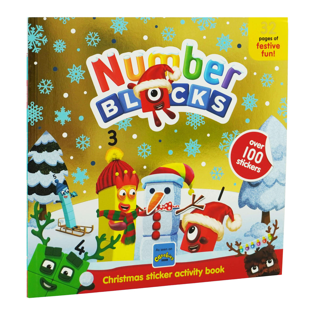 Number Blocks Christmas Sticker Activity Book By Sweet Cherry Publishing - Ages 0-5 - Paperback 0-5 Sweet Cherry Publishing