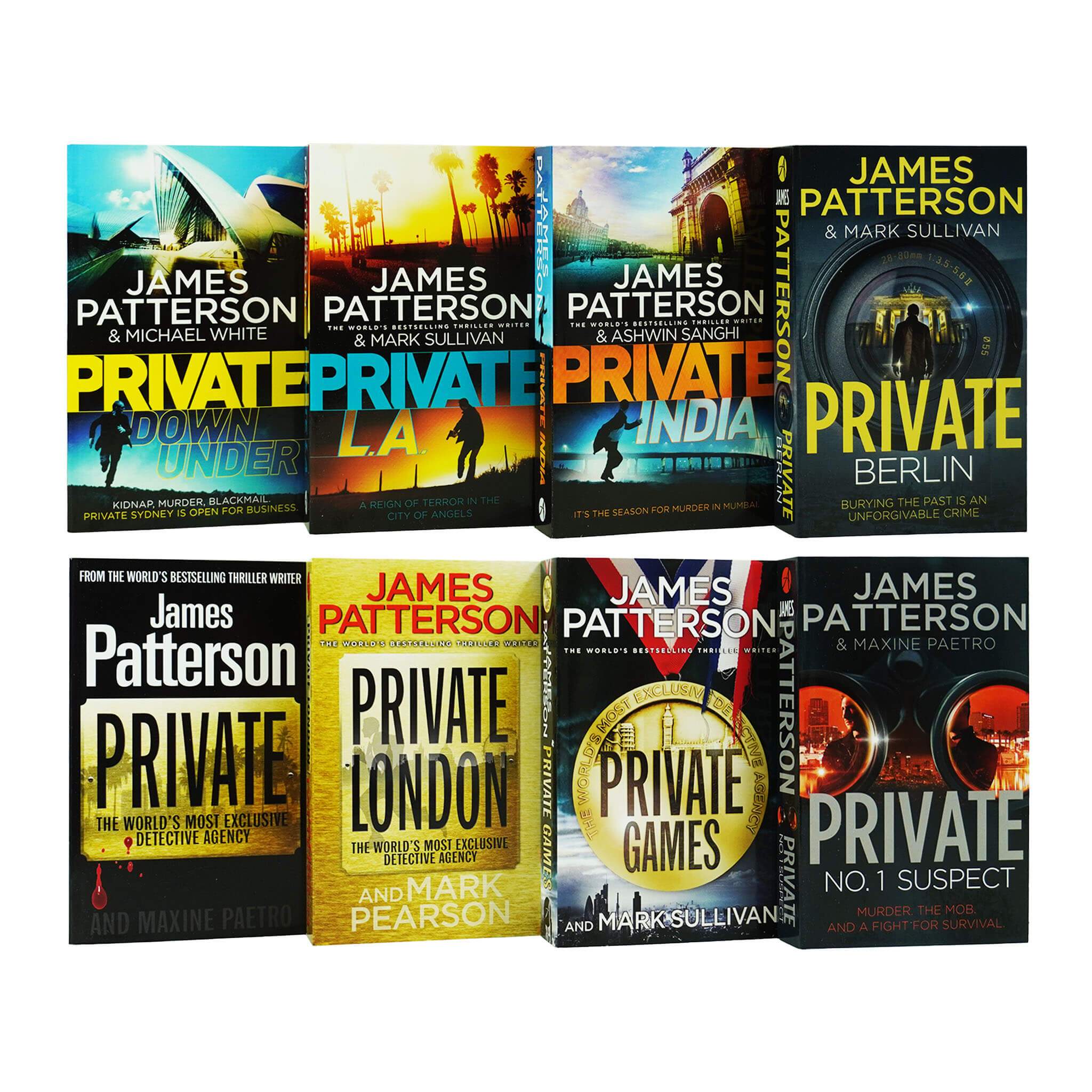 James Patterson Private Series 1-8 Books – American Bookworm