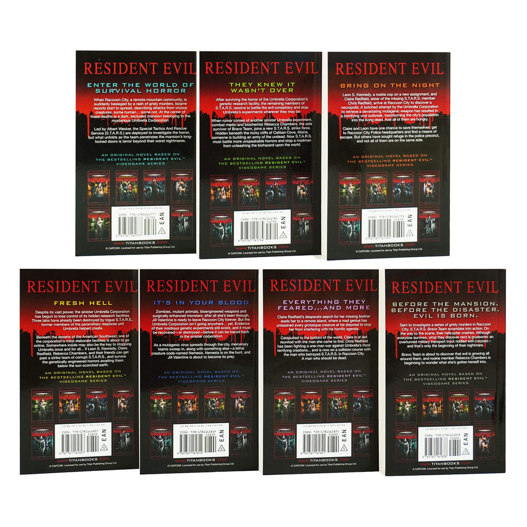 Resident Evil Series 7 Books Collection By S. D. Perry - Ages 9-14 - Paperback 9-14 Titan Books