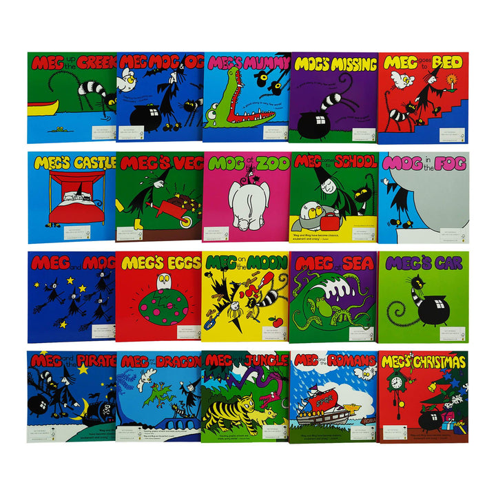 Meg & Mog by Helen Nicoll & Jan Pienkowski The Complete Collection 20 Books Box Set - Ages 2+ - Paperback