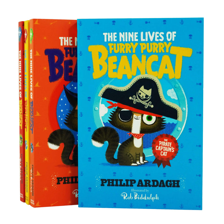 The Nine Lives of Furry Purry Beancat By Philip Ardagh 4 Books Set - Ages 7-9 - Paperback