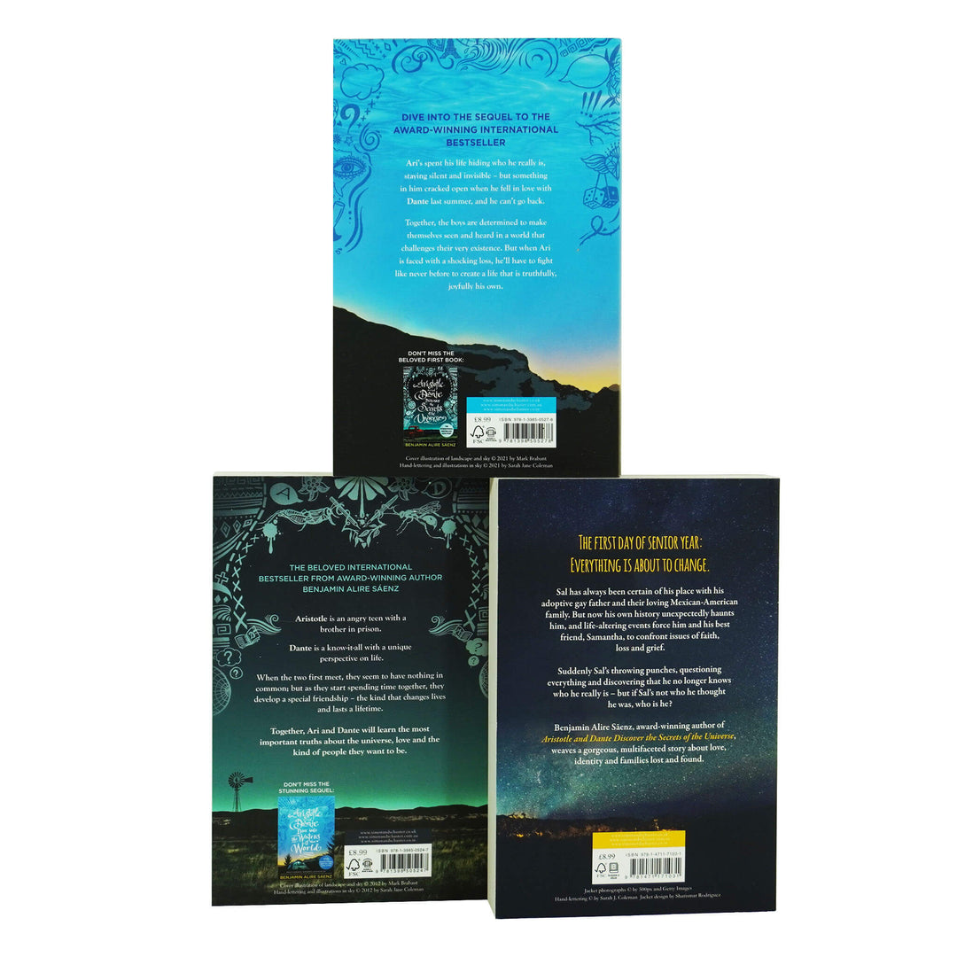 Benjamin Alire Saenz Collection 3 Books Set - Ages 14 years and up - Paperback