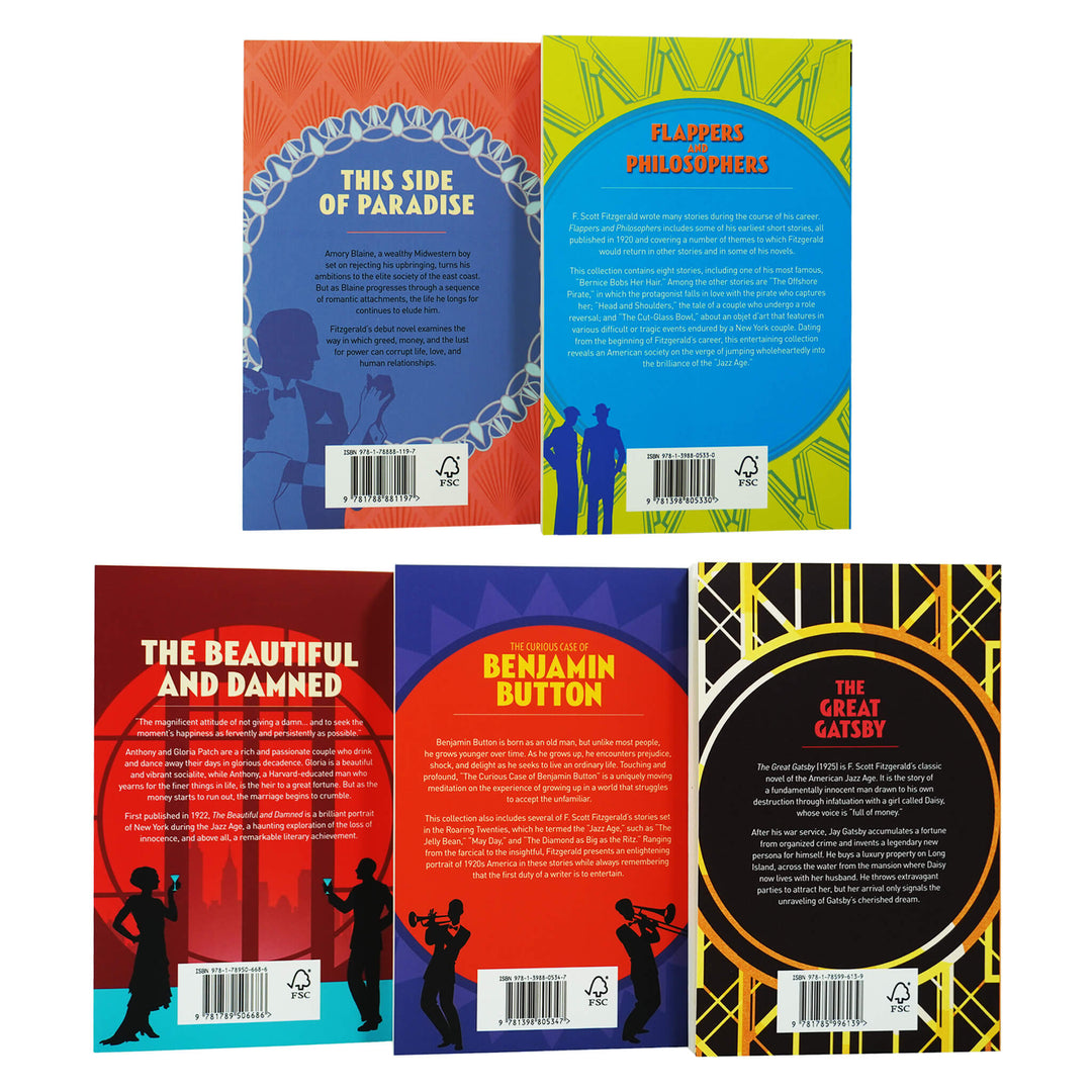 The Classic F. Scott Fitzgerald Collection 5 Books Box Set - Fiction - Paperback