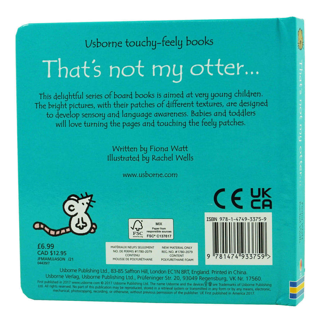 That's not my Otter...Book By Fiona Watt - Ages 2+ - Board Book 0-5 Usborne Publishing