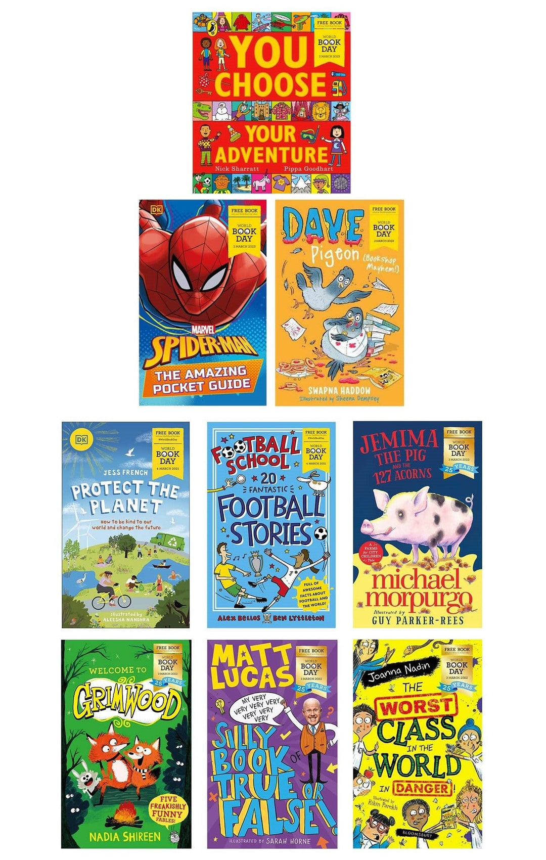 The World Book Day Childrens Early Learning Collection of 9 Books Set - Ages 5-7 - Paperback 5-7 Various