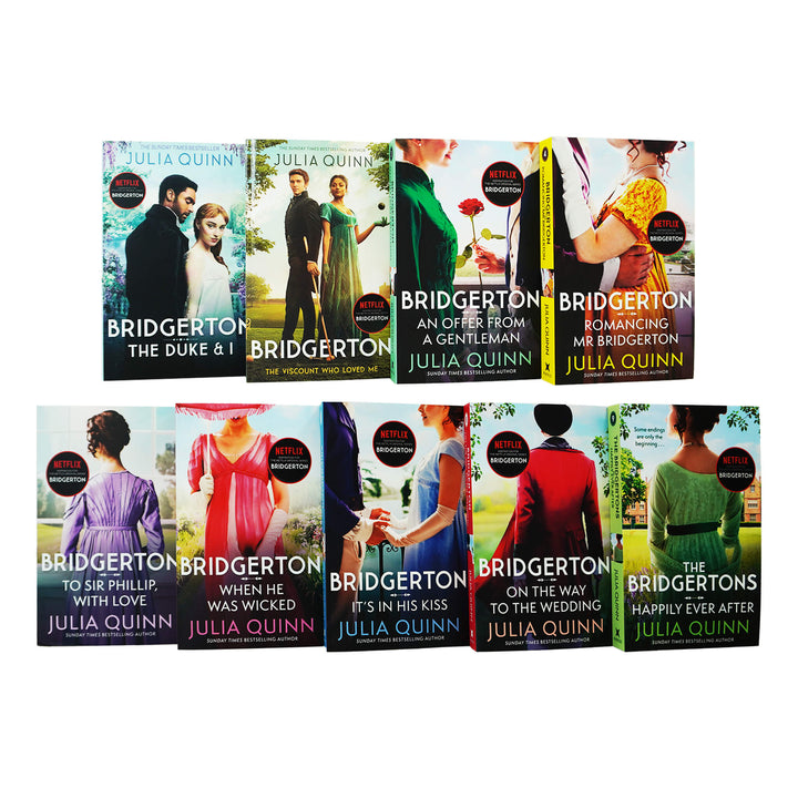 Bridgerton by Julia Quinn: Books 1-9 Collection Set - Fiction - Paperback Fiction Piatkus Books