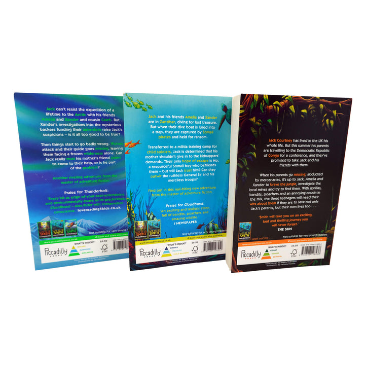 Jack Courtney Adventures Series 3 Books Collection Set by Wilbur Smith - Ages 9+ - Paperback