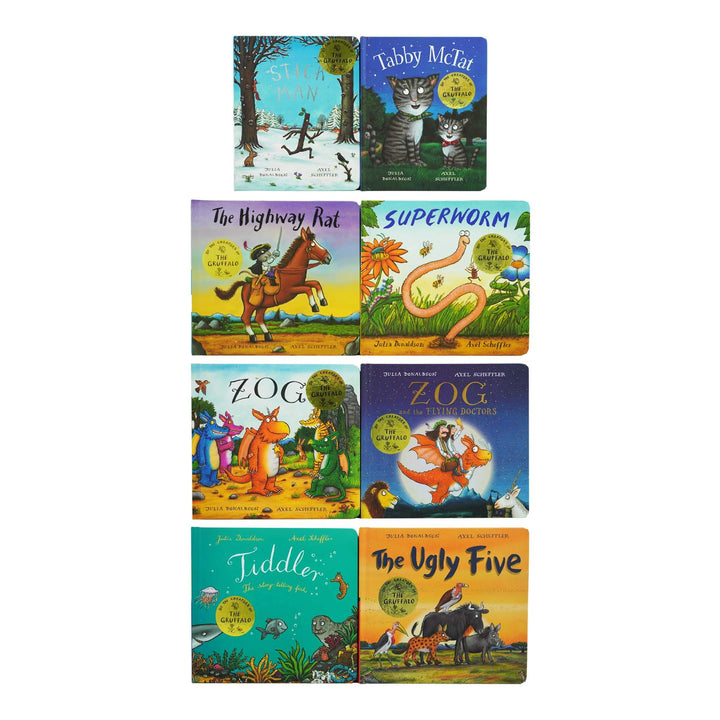 Julia Donaldson and Axel Scheffler Early Readers 8 Books Collection Set - Age 2-6 - Board Book 0-5 Scholastic