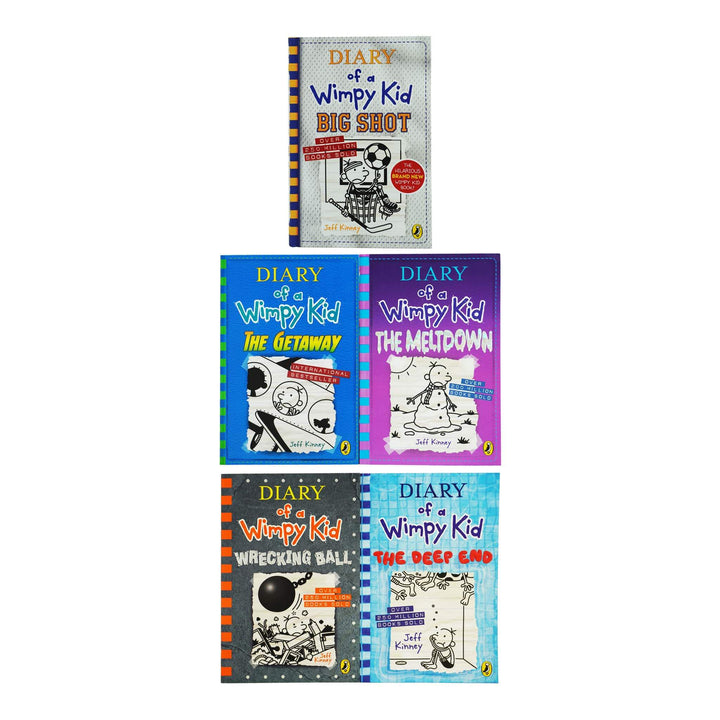 Diary of a Wimpy Kid By Jeff Kinney: Book 12-16 Collection Set - Age 7-12 - Paperback