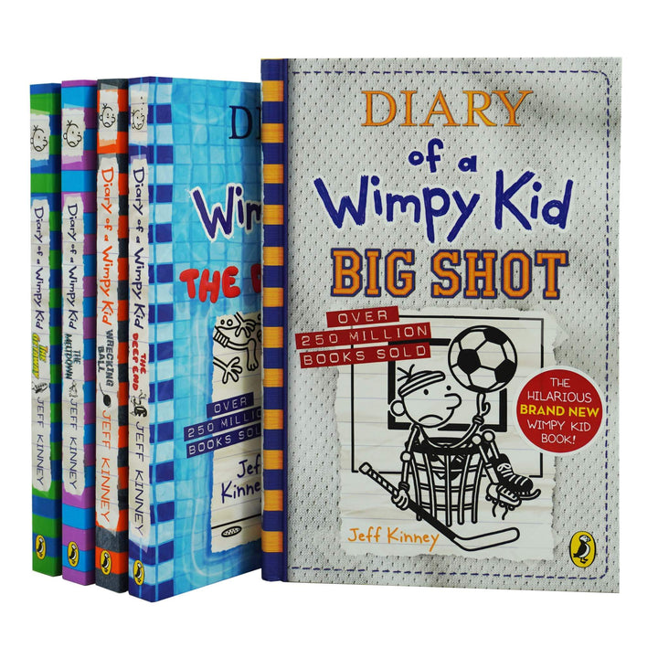 Diary of a Wimpy Kid By Jeff Kinney: Book 12-16 Collection Set - Age 7-12 - Paperback