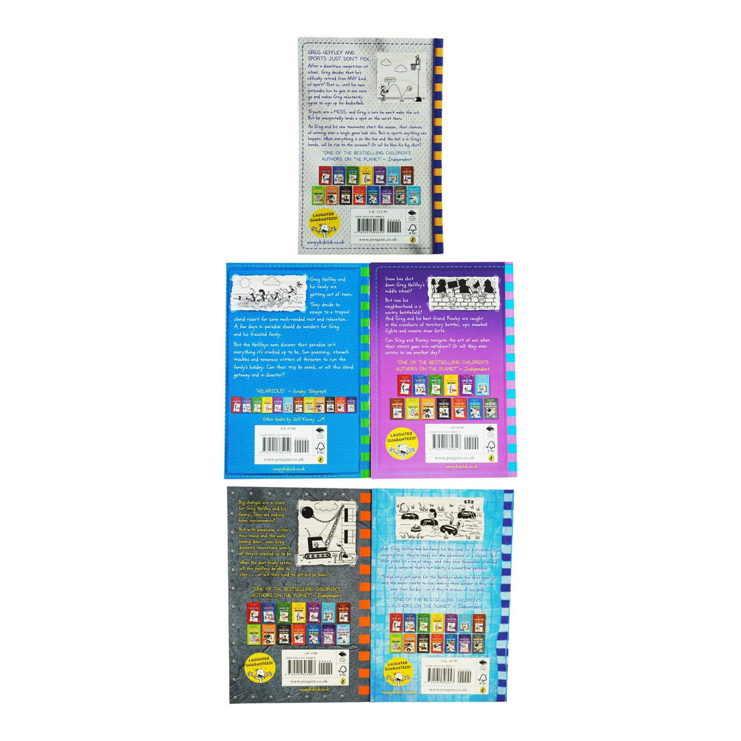 Diary of a Wimpy Kid By Jeff Kinney: Book 12-16 Collection Set - Age 7-12 - Paperback