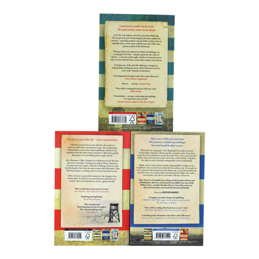 The Tattooist of Auschwitz By Heather Morris 3 Books Collection Set - Fiction - Paperback