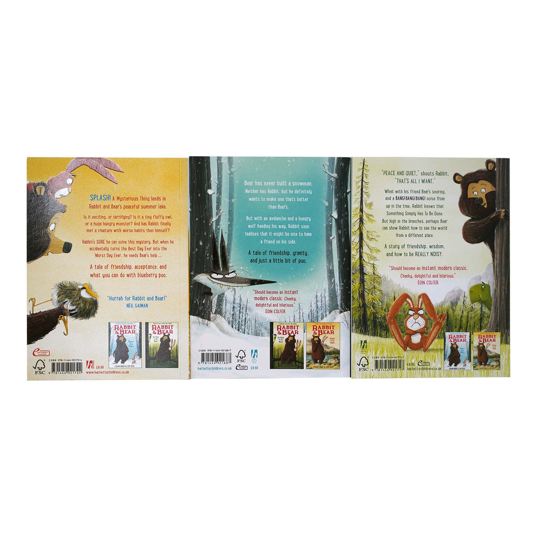 The Rabbit and Bear Collection 3 Books Set By Julian Gough & Jim Field - Ages 5-8 - Paperback 7-9 Hodder & Stoughton