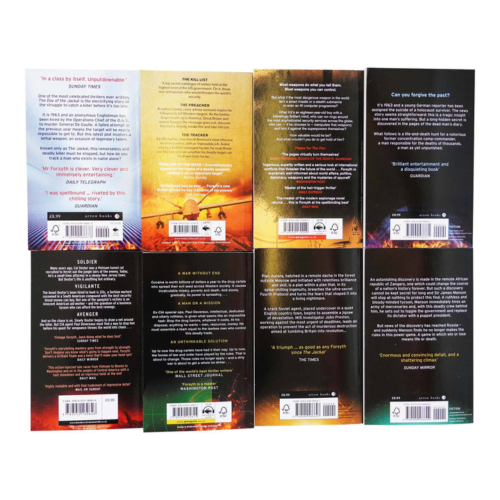 Frederick Forsyth Collection 8 Books Set - Fiction - Paperback