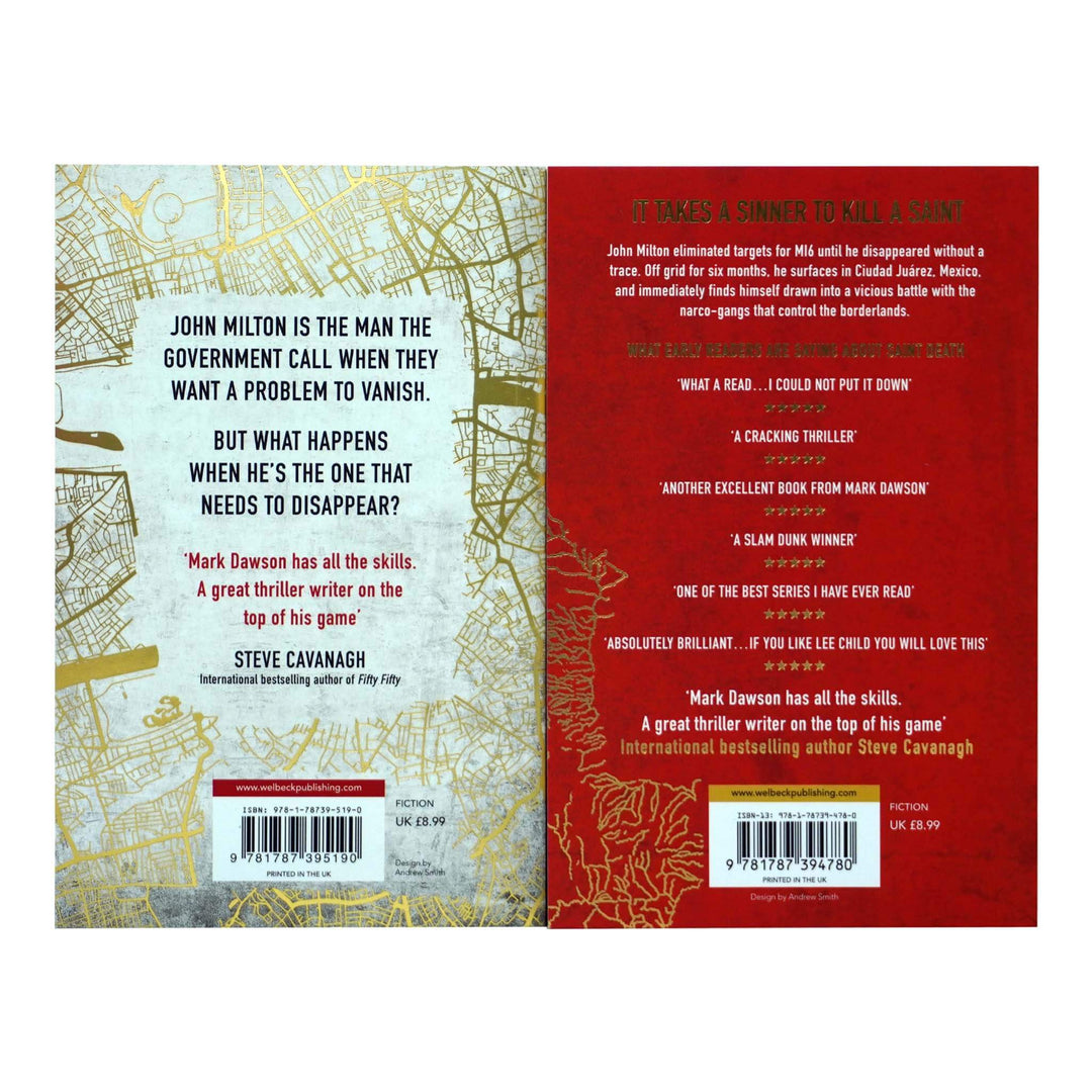 John Milton Series 2 Books Collection Set By Mark Dawson - Fiction - Paperback