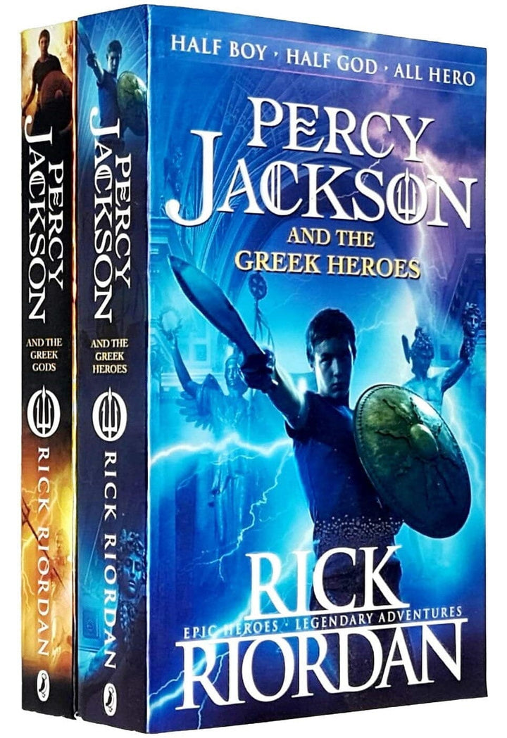Percy Jackson and the Greek Gods & Heroes by Rick Riordan 2 Books Collection Set - Ages 9+ - Paperback