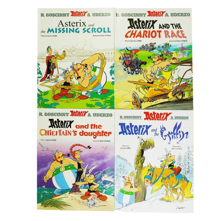 Asterix Series (Book 36-39) by Goscinny & Uderzo: 4 Books Collection Set - Ages 6-11 - Paperback