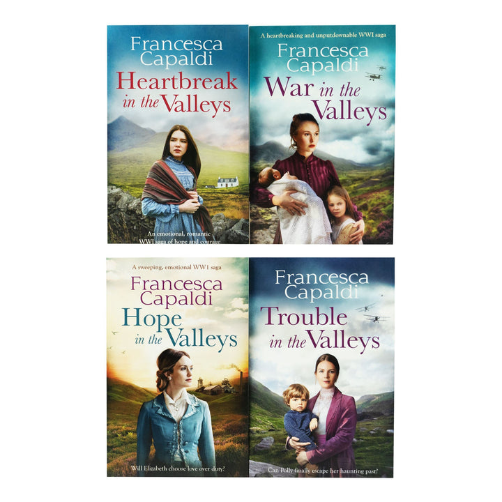 Wartime in the Valleys Series By Francesca Capaldi 4 Books Collection Set - Ages 16 years and up - Paperback Fiction Hera