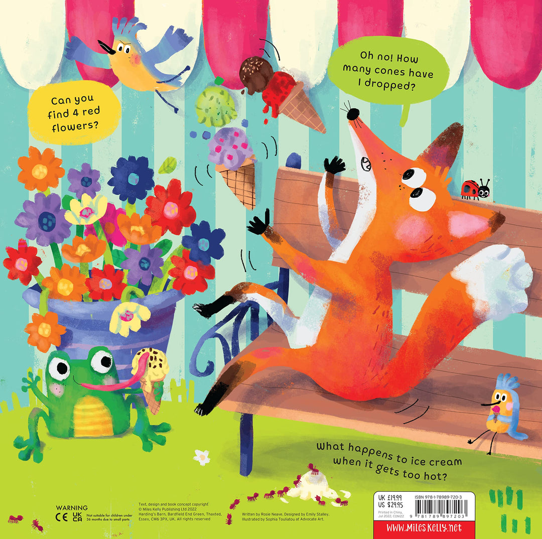 Convertible Ice Cream Shop - Great Value Sit In Ice Cream Shop, Interactive Playmat & Fun Storybook By Rosie Neave - Ages 2+ - Board Book