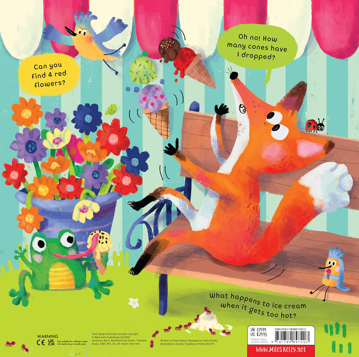 Convertible Ice Cream Shop - Great Value Sit In Ice Cream Shop, Interactive Playmat & Fun Storybook By Rosie Neave - Ages 2+ - Board Book