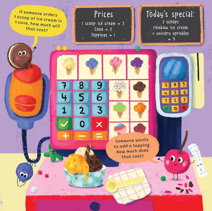 Convertible Ice Cream Shop - Great Value Sit In Ice Cream Shop, Interactive Playmat & Fun Storybook By Rosie Neave - Ages 2+ - Board Book