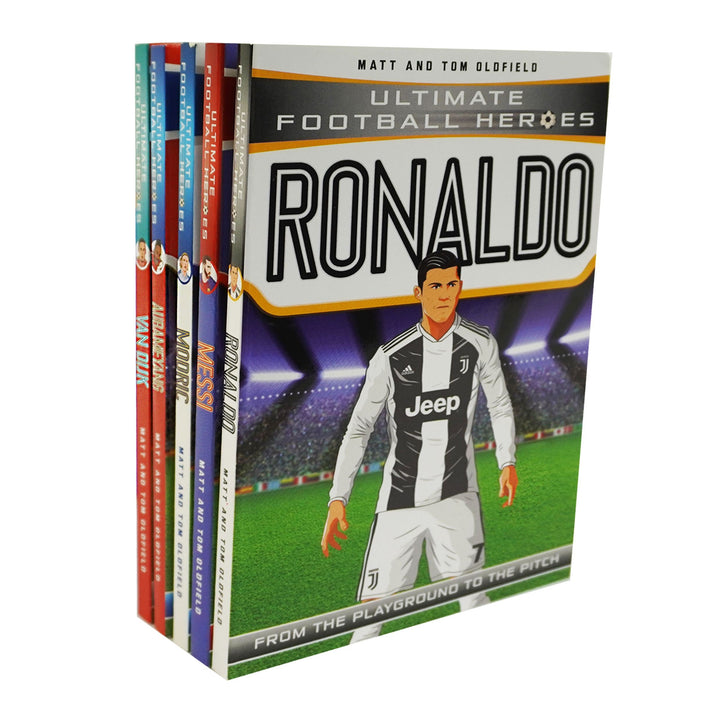 Ultimate Football Heroes Superstars By Matt & Tom Oldfield 5 Books Collection Set - Ages 6-12 - Paperback 7-9 Dino Books