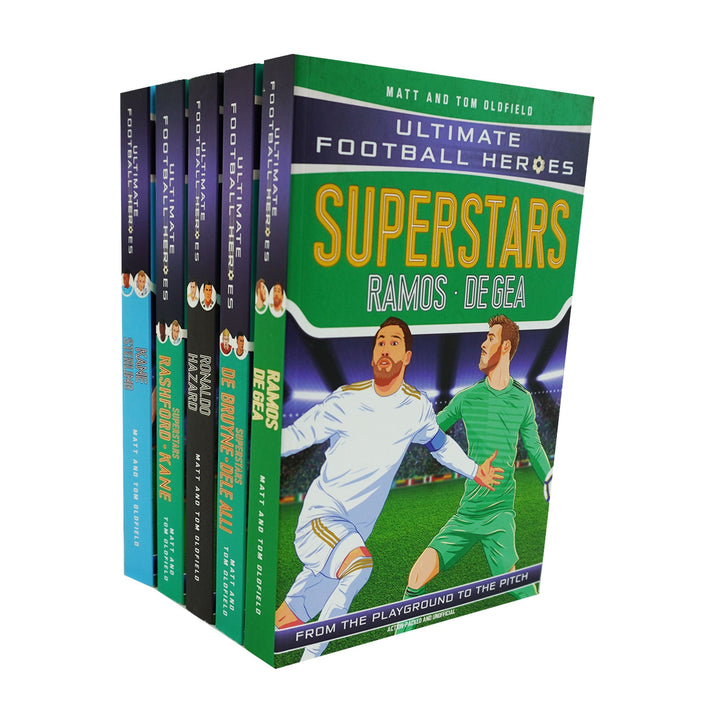 Ultimate Football Heroes Series By Matt & Tom Oldfield 2 in 1 Collection 5 Books Set - Ages 8-12 - Paperback 7-9 Dino Books