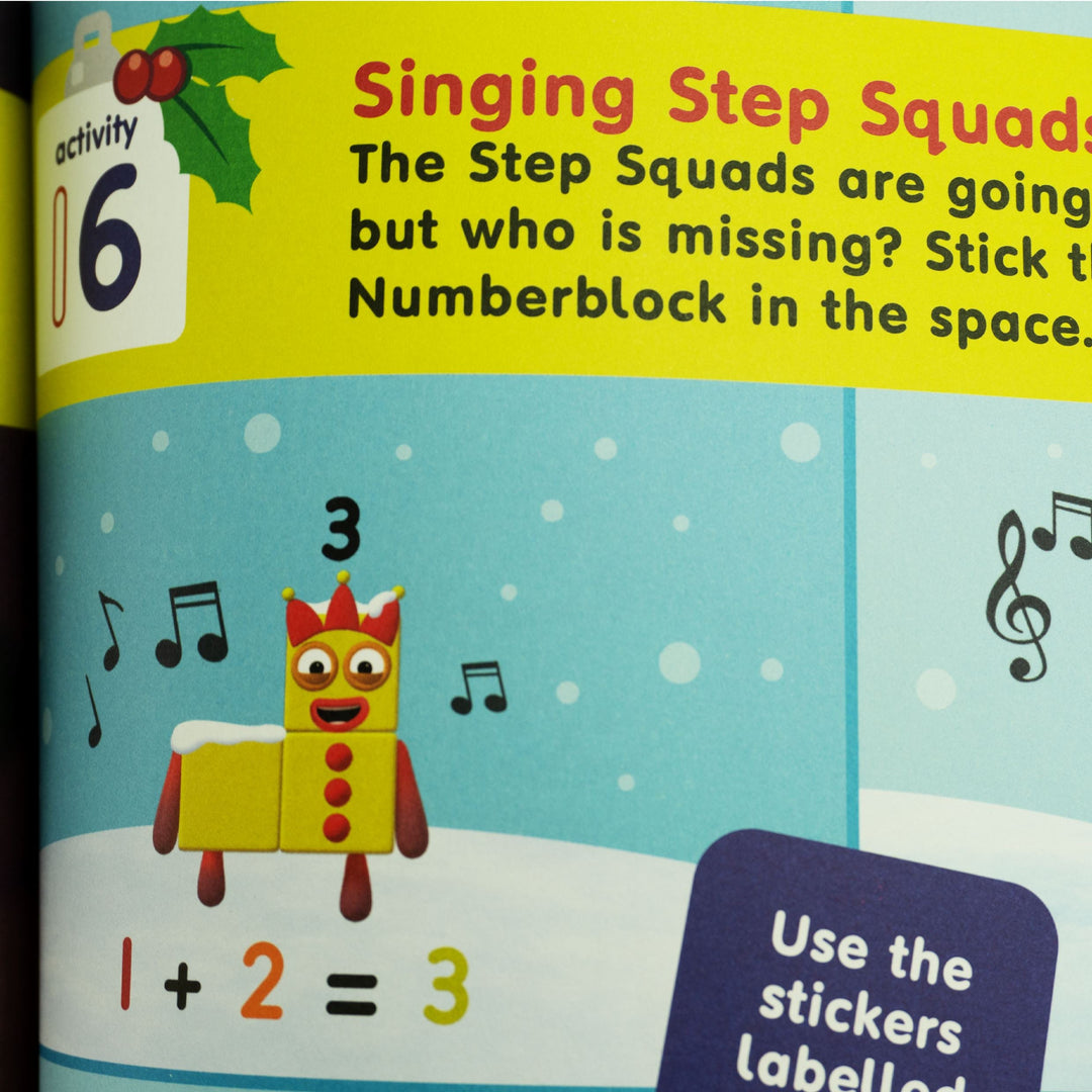 Numberblocks Christmas Sticker Fun Book By Sweet Cherry Publishing - Ages 3+ - Paperback 5-7 Sweet Cherry Publishing