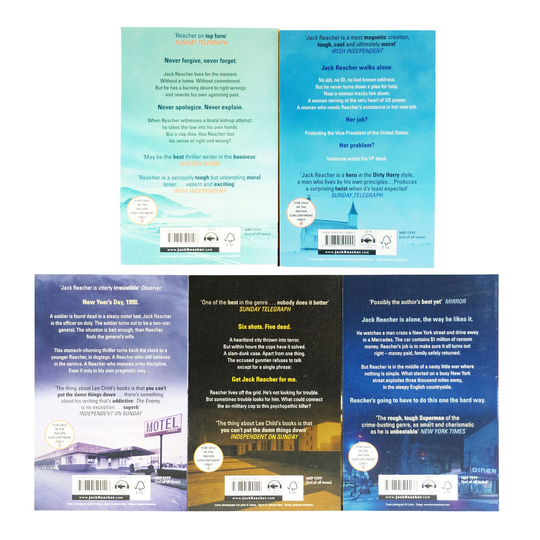 Jack Reacher by Lee Child: Books 6-10 Collection Set - Fiction - Paperback