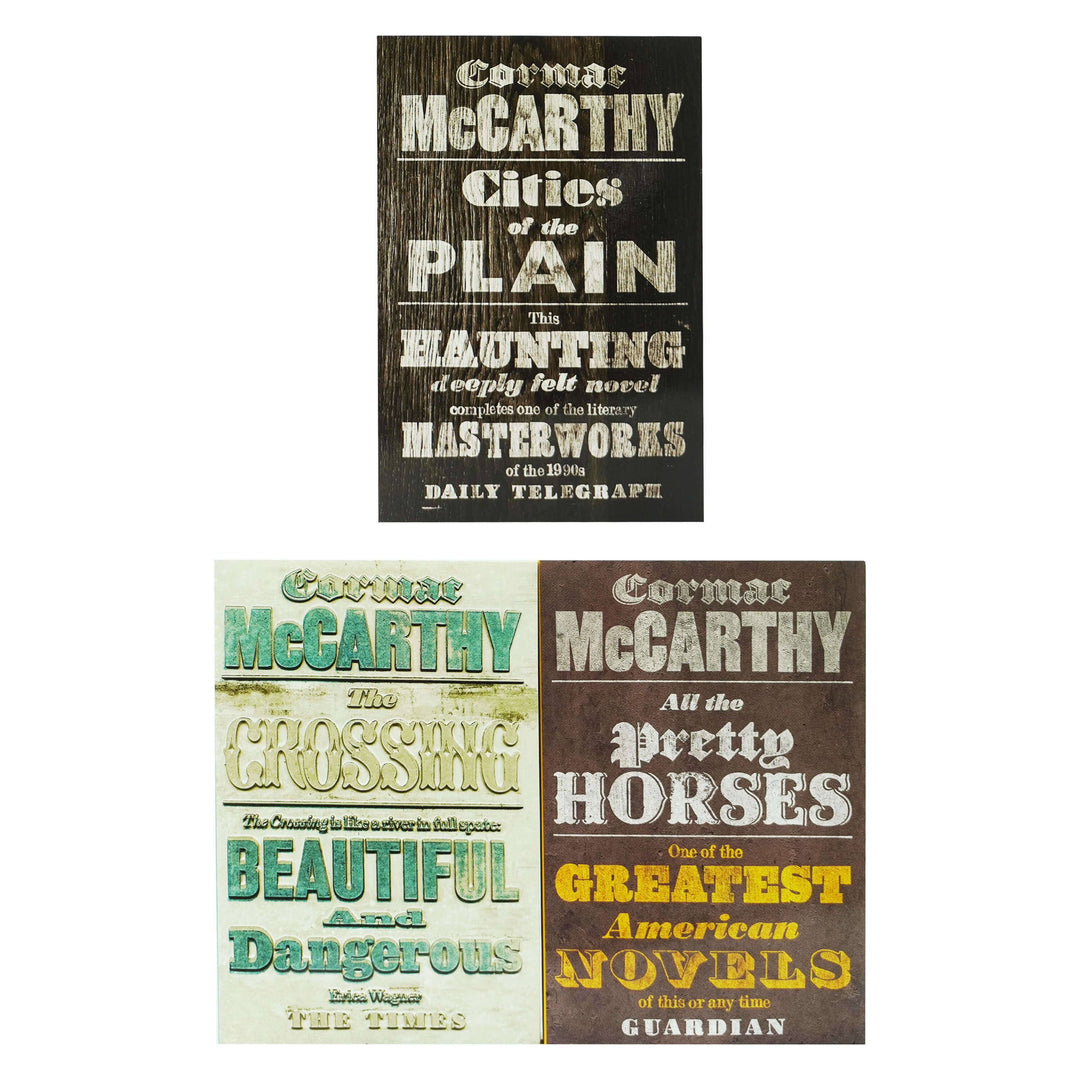 The Border Trilogy Series by Cormac McCarthy: 3 Books Collection Set - Ages 18+ - Paperback Fiction Picador