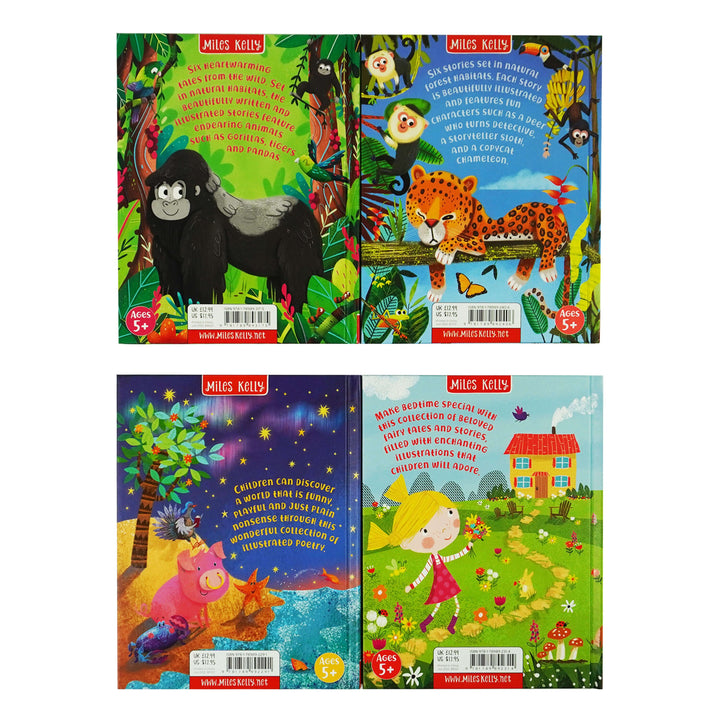 Childrens Stories and Poems Collection Slipcase by Miles Kelly 4 Books Box Set - Ages 5+ - Hardback