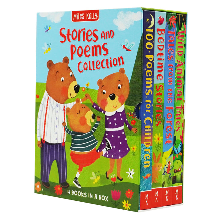 Childrens Stories and Poems Collection Slipcase by Miles Kelly 4 Books Box Set - Ages 5+ - Hardback