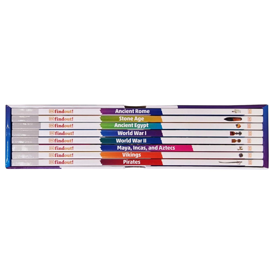 DK findout!: Incredible History Collection 8 Books Box Set - Ages 6-9 - Paperback