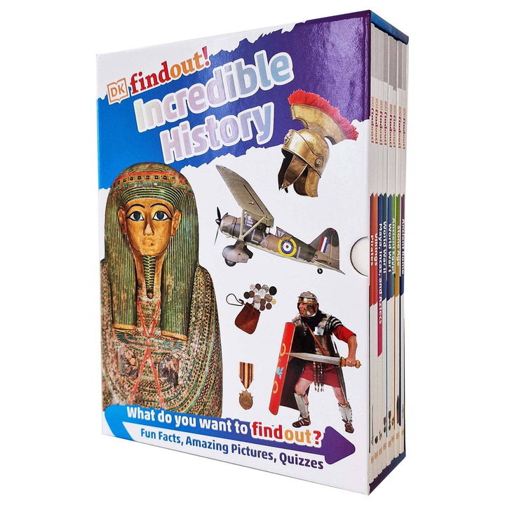 DK findout!: Incredible History Collection 8 Books Box Set - Ages 6-9 - Paperback