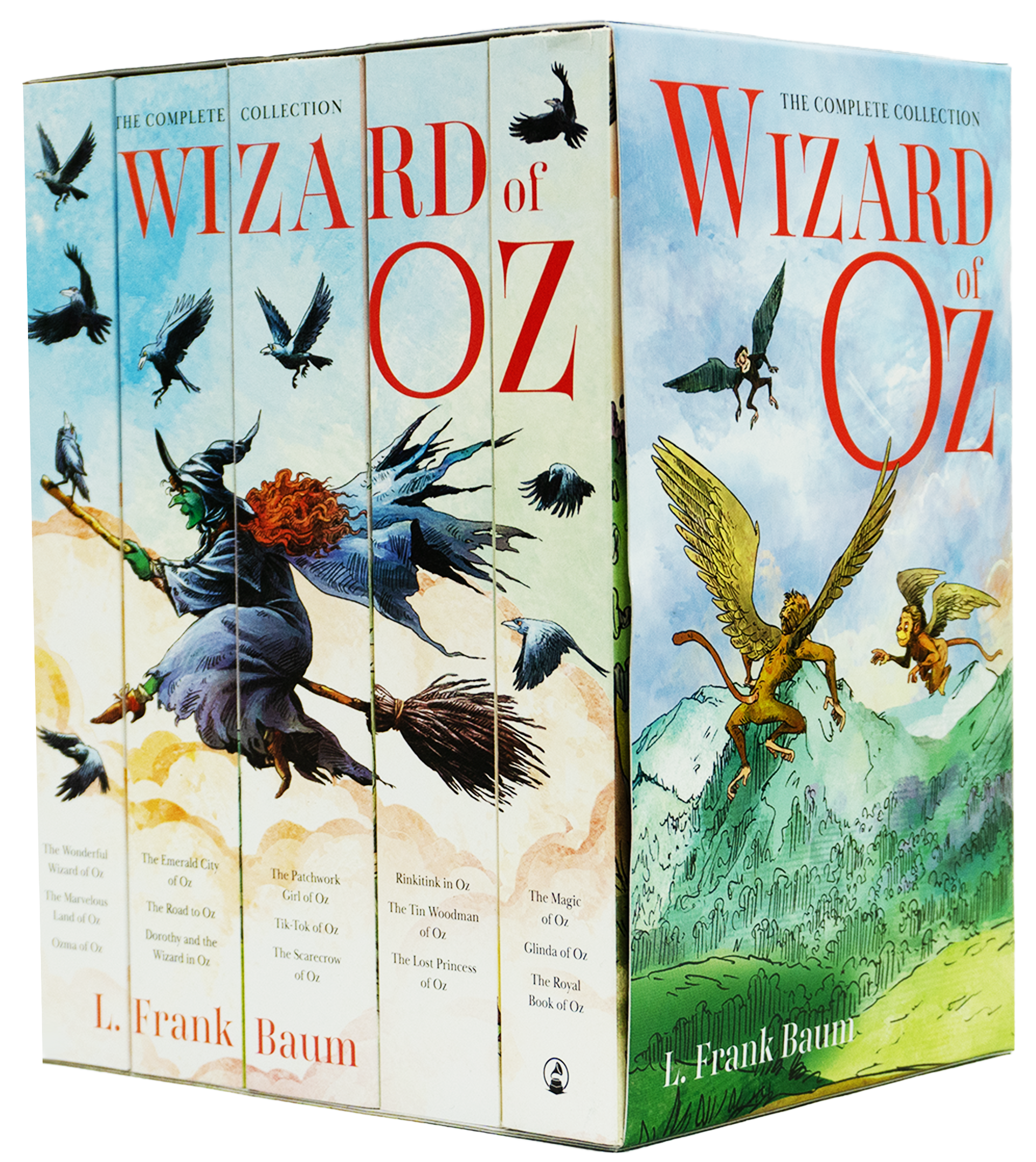 The Complete Collection Wizard of OZ Series By L. Frank Baum 5 Books Collection Box Set