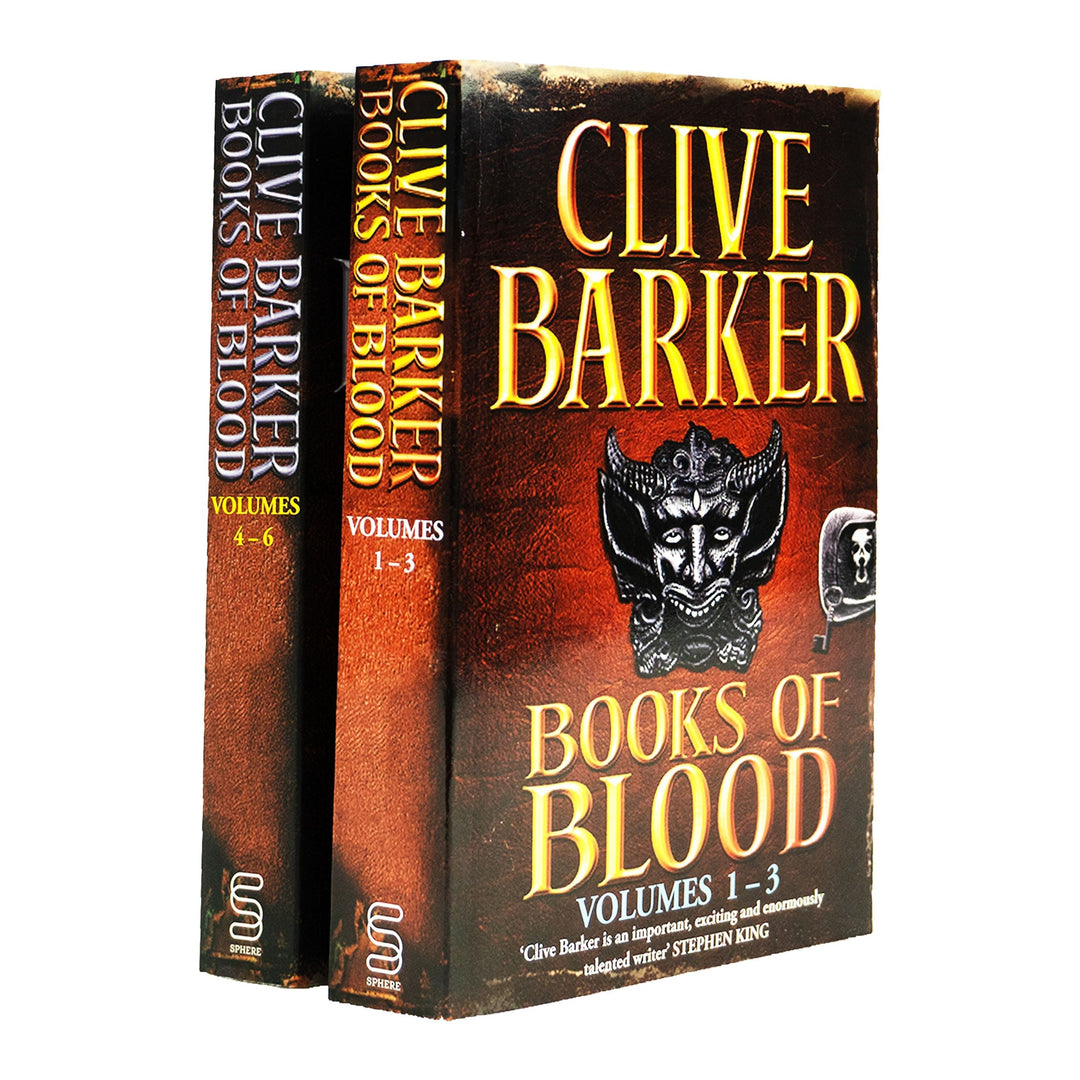 Books Of Blood Omnibus Series by Clive Barker 2 Books Collection Set (Volumes 1-6) - Fiction - Paperback Fiction Sphere