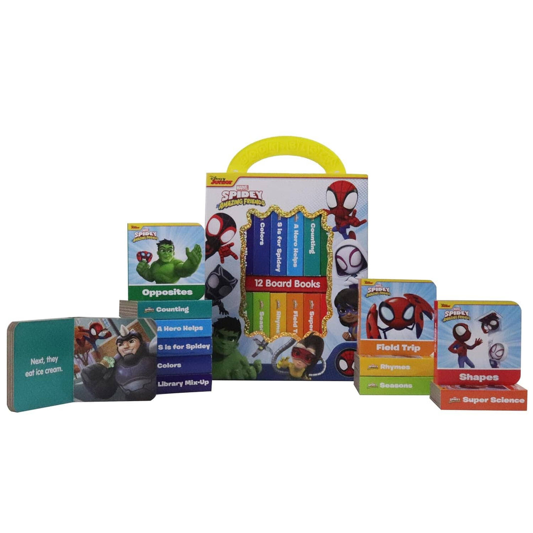 Disney Spidey and his Amazing Friends - My First Library 12 Board Book Set - Ages 0-5 - Hardback