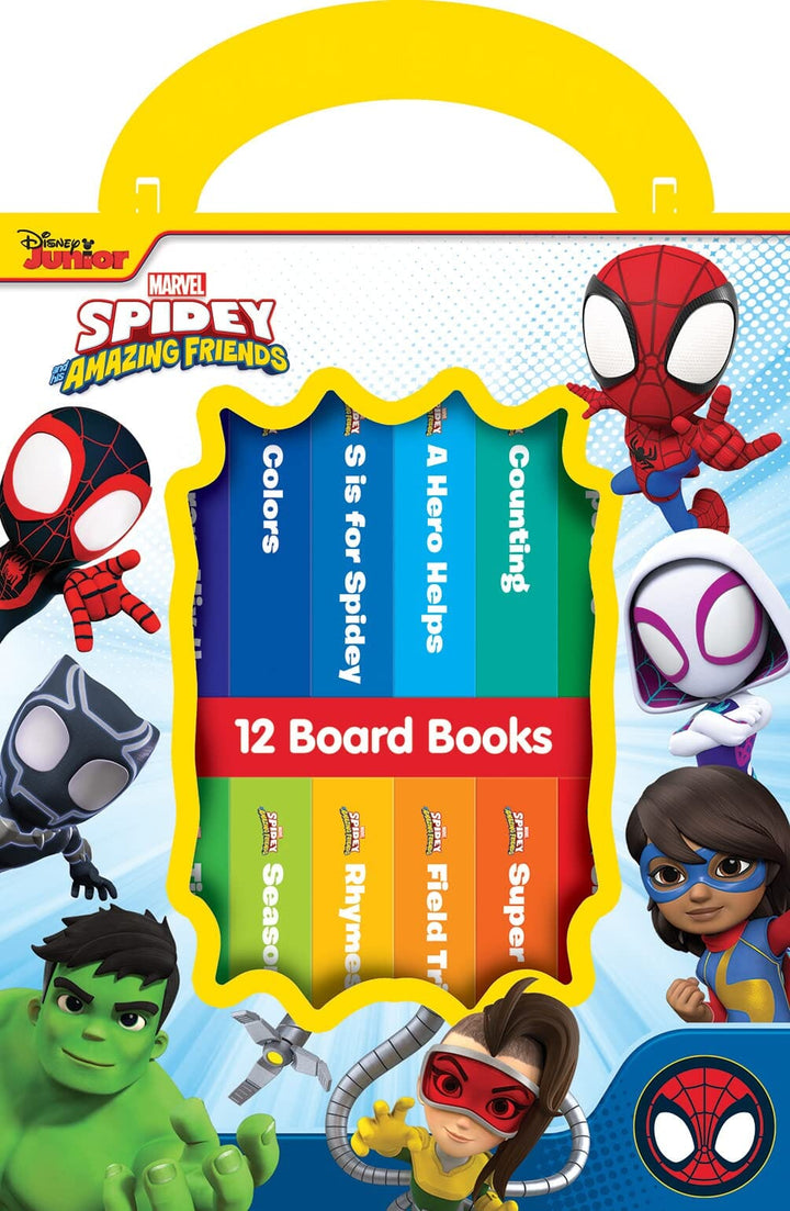 Disney Spidey and his Amazing Friends - My First Library 12 Board Book Set - Ages 0-5 - Hardback