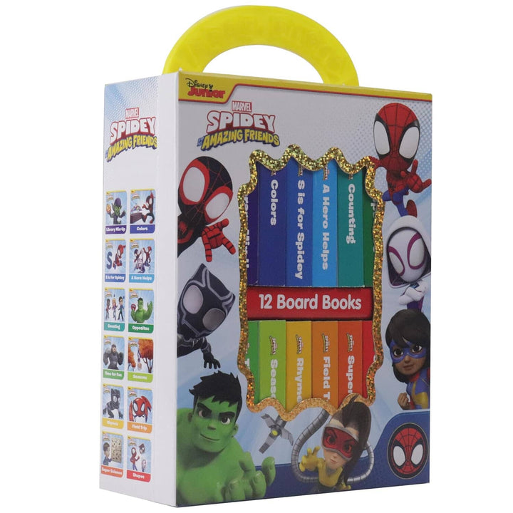 Disney Spidey and his Amazing Friends - My First Library 12 Board Book Set - Ages 0-5 - Hardback
