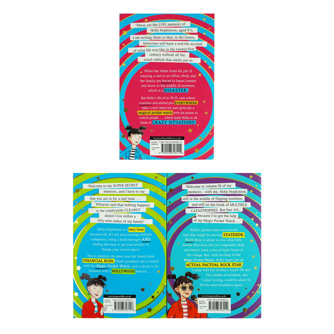 The Super-Secret Diary of Holly Hopkinson by Charlie P. Brooks 3 Books Collection Set - Ages 8-12 - Paperback