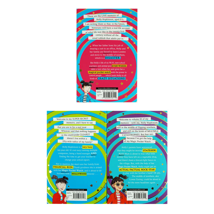 The Super-Secret Diary of Holly Hopkinson by Charlie P. Brooks 3 Books Collection Set - Ages 8-12 - Paperback