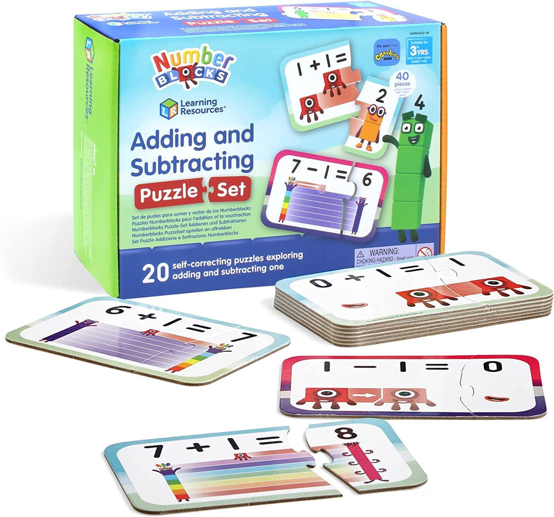 Numberblocks Adding and Subtracting Puzzle Set by Learning Resources - Ages 3 Years+