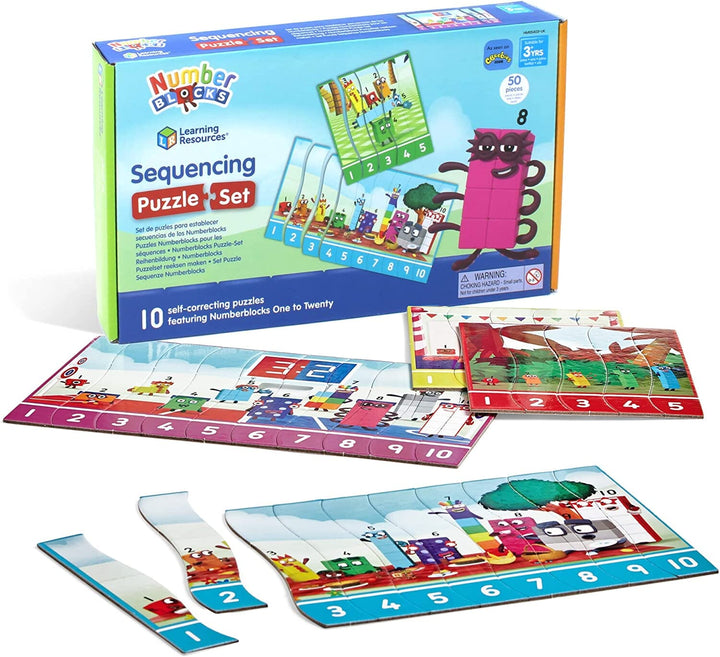 Numberblocks Sequencing Puzzle by Learning Resources - Ages 3 Years+ - Educational Toy