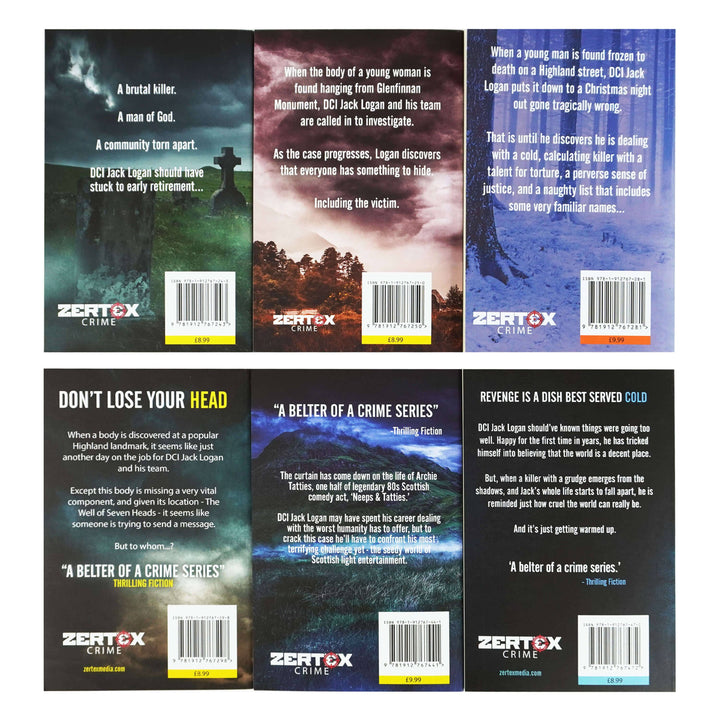 DCI Logan Crime Thrillers Series by JD Kirk 6 Books Collection Set (Book 7-12) - Fiction - Paperback
